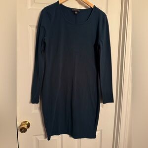 Forever 21 Dark Teal Long Sleeve Dress